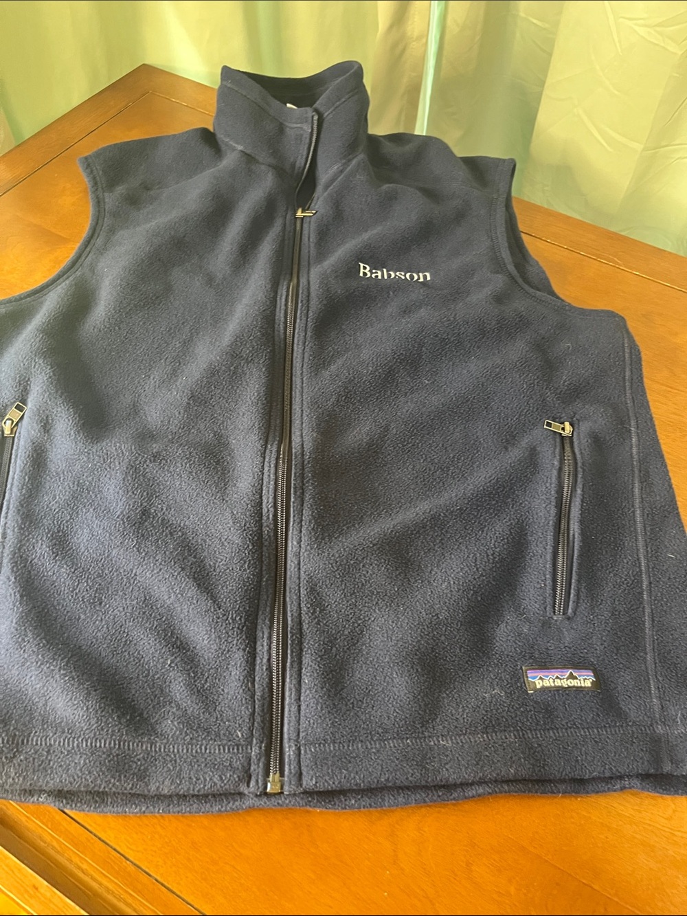 Patagonia Synchilla Navy Babson Fleece Vest - Sleeveless Outdoor Layer XL